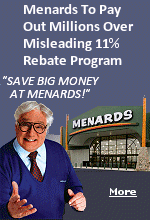 There's a difference between a discount and a rebate. A discount happens right way and saves you money. When a rebate is offered, the customer typically pays full price and achieves savings at a later date, usually after mailing in a card or applying for the rebate online. Menards' 11% Rebate Program led people to believe they'd be receiving a discount right away, but had to mail in a rebate form. Customers didn't receive money back, but an in-store credit that could be used on a future purchase.
